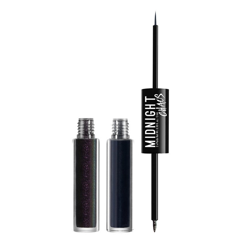 NYX PROFESSIONAL MAKEUP Midnight Chaos Dual-ended Eyeliner, Teal, 0.2 Ounce
