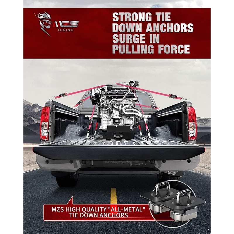 Retractable Tie Down Anchor For 2015+ F150 F250 F350 Raptor