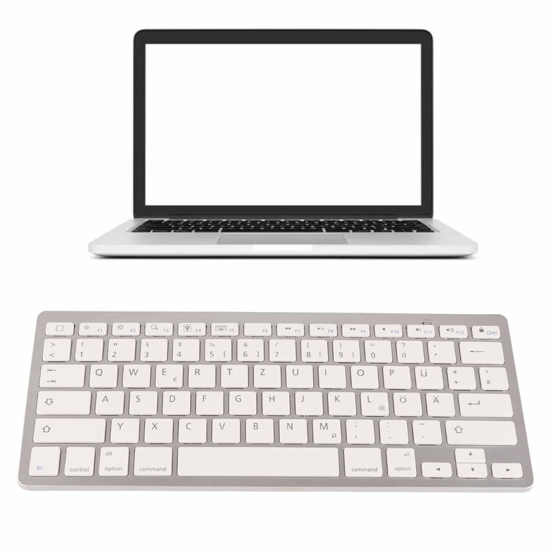 Wireless Keyboard Portable Universal Slim Silent Wireless Bluetooth German Keyboard