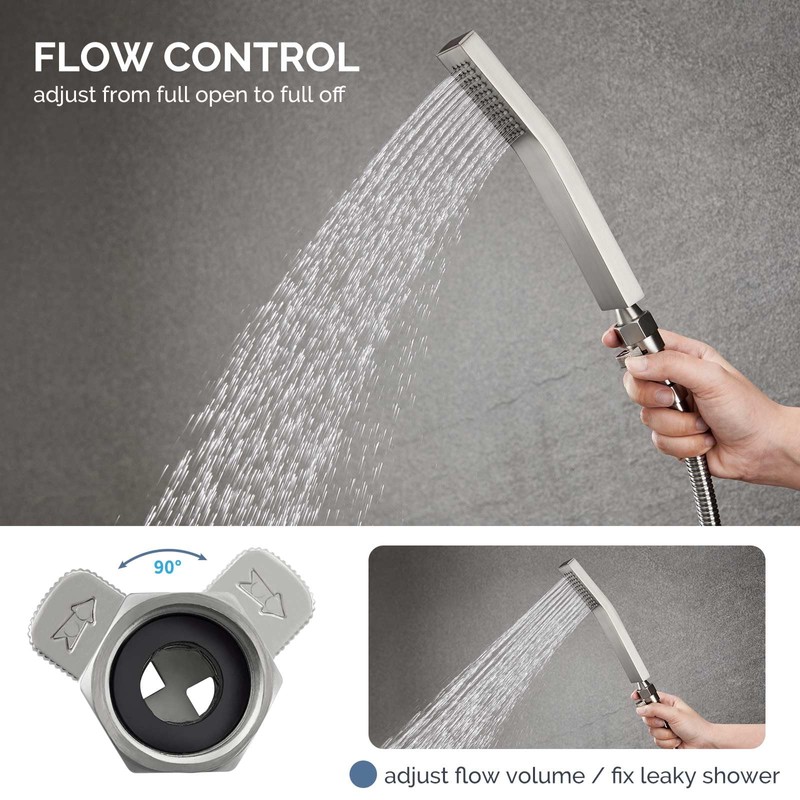 Water Flow Control Valve, Angle Simple Brass Shower Shut Off