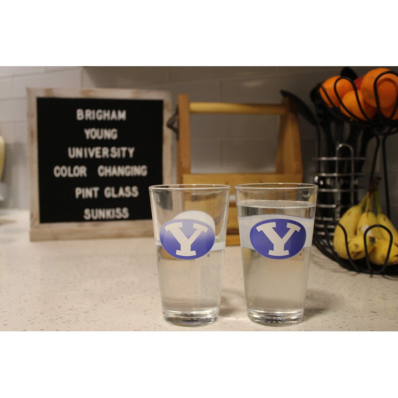 BYU Cougars Vaso de pinta que cambia de color