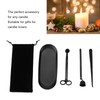 Wick Cutter Black Stainless Steel Candle Accessories With Wick Hook