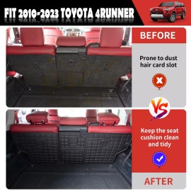 Xipoo Fit 2010-2023 Toyota 4Runner 5 Seater Trunk Mats Backrest Mats TPE Cargo Liners
