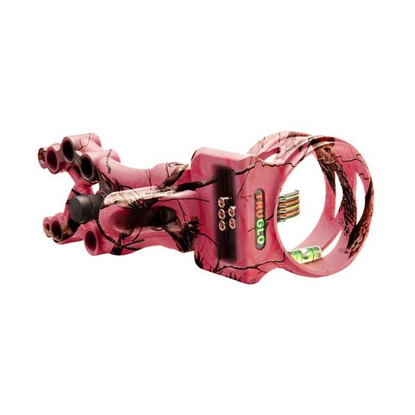 TRUGLO Carbon XS Xtreme Ultra-Lightweight Carbon-Composite Bow Sight, Realtree APC Pink Camo.019"/X-Small (TG5805P)