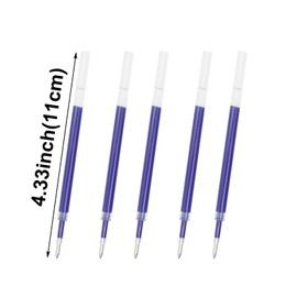Maydahui 50 Pcs Blue Ink Retractable Gel Pen Refills 0.7 mm Replacement Gel Ink Refills 4.33 inch(11 cm) Smooth Writing Pen Refills for Retractable Click Pens School Office (Blue)