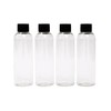 SEB Enterprises 100ml Travel Bottles with Black Screw Lids Pack