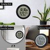 Waterproof Wall Clock for Shower, Indoor Wall Clock with Suction