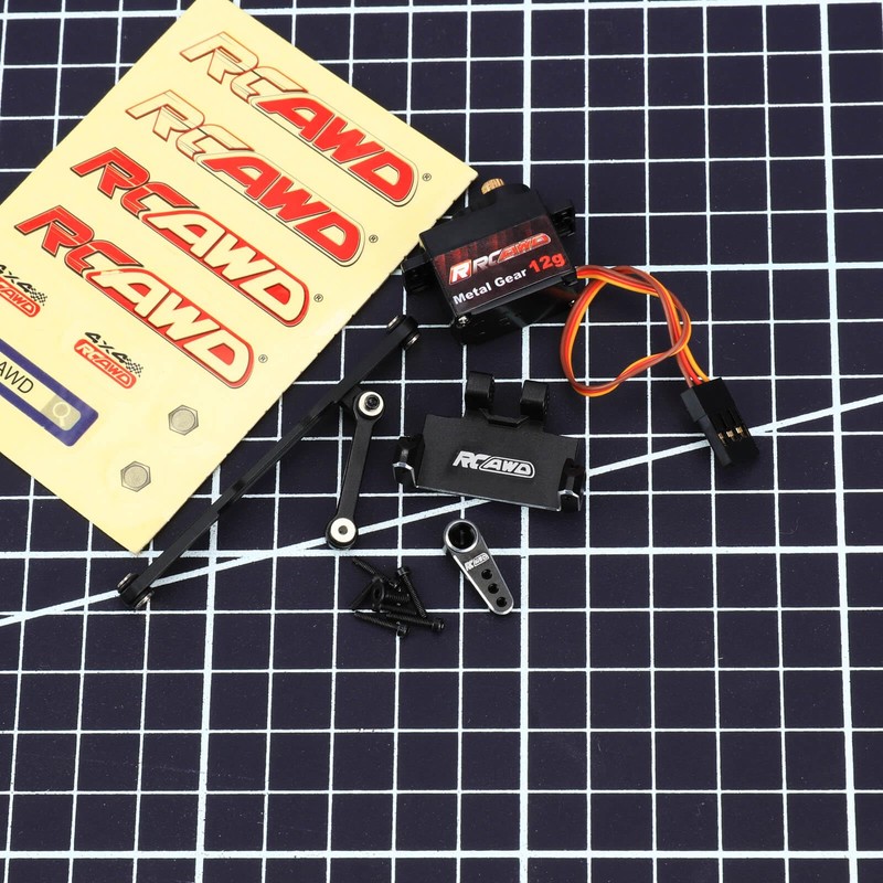RCAWD SCX24 Steering Servo & SCX24 Servo Mount & SCX24