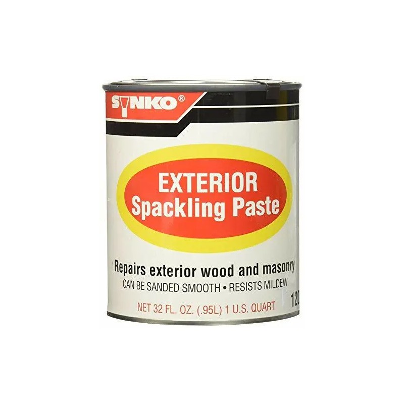 SYNKOLOID SYNKO Exterior Spackling Paste Spackle Repairs Wood, Masonry, Stucco