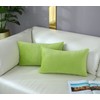 mixeoo Comfy Lime Green Throw Pillow Covers Decorative Lumbar Solid