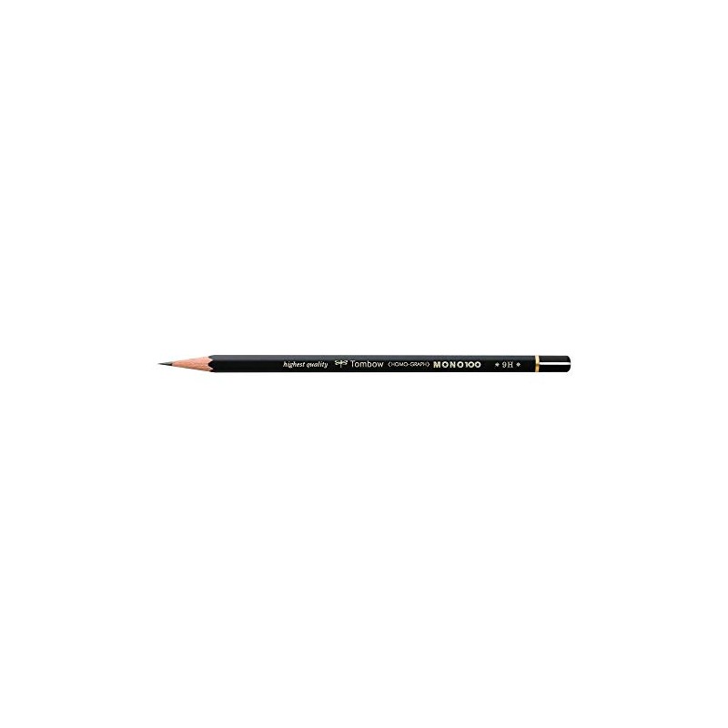 TOMBOW Set of 6 Premium Graphite Pencils MONO 100 9H