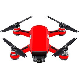 MightySkins Skin Compatible With DJI Spark Mini - Solid Red | Protective, Durable, and Unique Vinyl Decal wrap cover | Easy To Apply, Remove, and Change Styles | Made in the USA