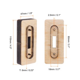 sourcing map Leather Cutting Die 3.1"x0.7" Leather Metal Die Cutter Line Collector Stainless Steel Cutting Template Wooden Stamping Punching Tool for DIY Leather Crafts Making