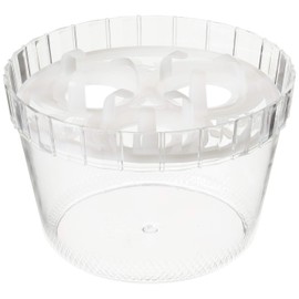 Yamato Plastic Pot/Planter, Watering Pot NO.4, φ7.0 inches (178 mm), Height 4.5 inches (115 mm), Clear