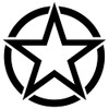 Military Star Decoration Vinyl Decal Sticker (ST-04)