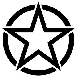 Military Star Decoration Vinyl Decal Sticker (ST-04)
