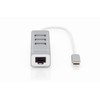 Digitus DA-70253 USB 2.0 100Mbit/s Aluminium interface hub - Digitus