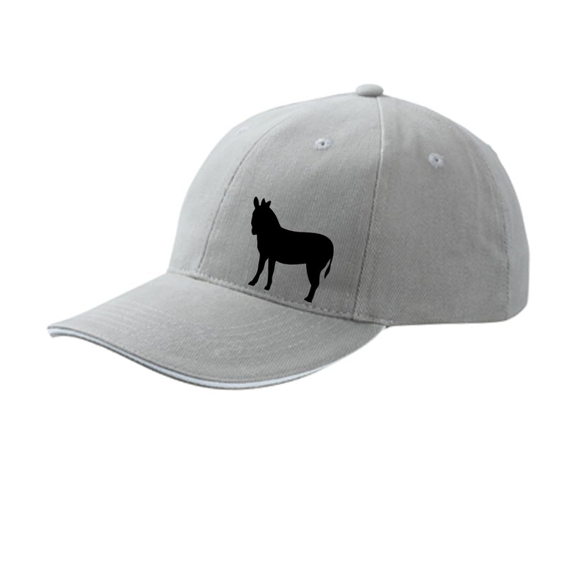 huuraa Cappy Hat Donkey Silhouette Gift Unisex Cap Donkey Gift