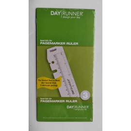 DAY RUNNER PAGE MARKER RULER ITEM# 043-104 SIZE 3 3.75" X 6.75" TWO RULLERS