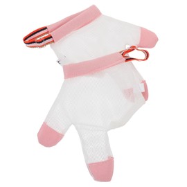 CORHAD 1 Pair Finger Stop Gloves for Breathable Thumb Tool Nail Biting Guard for Teething Pink Comfortable Fit for Home and Outdoor Use