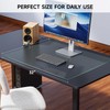 VASUHOME 32" x 20" Clear Tempered Glass Desk Mat -