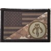 Subdued USA Flag Mandalorian Bounty Hunter Tactical Morale Patch. Hook