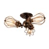 moonkist Vintage Ceiling Light Industrial Rotatable Semi-Flush Mount Ceiling Light
