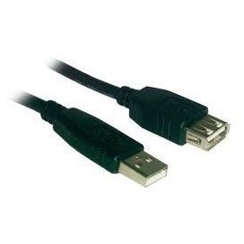 iMBAPrice Black USB 2.0 Extension Cable Type A Male to Type A Female - Nickel Plated - Transfers data - Hi-Speed (6 Feet, Black)