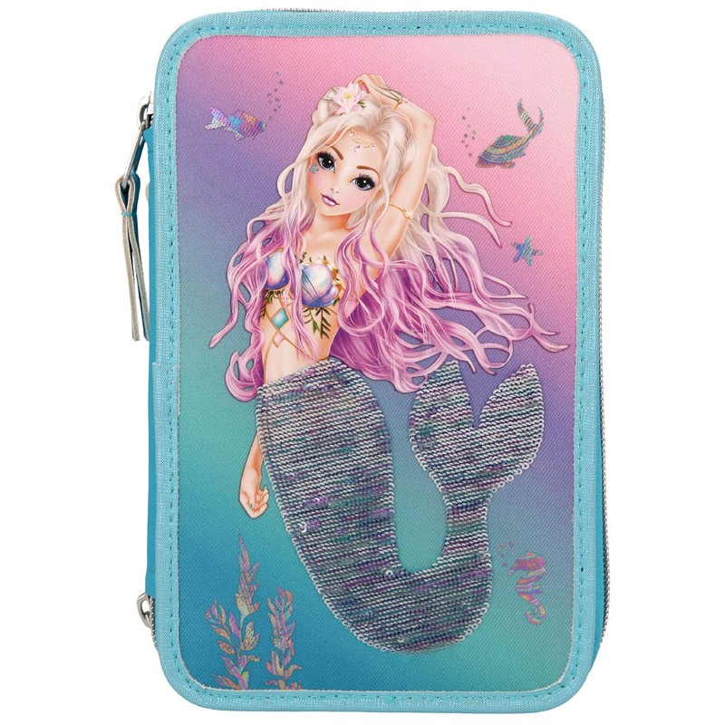 Depesche TOPModel Fantasy 10978 Filled 3-Compartment Pencil Case in Mermaid