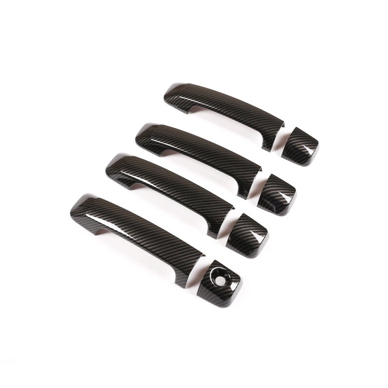 autotrim000 For 2007-21 Toyota Tundra Carbon Fiber Door Handle COVERS+Mirrors