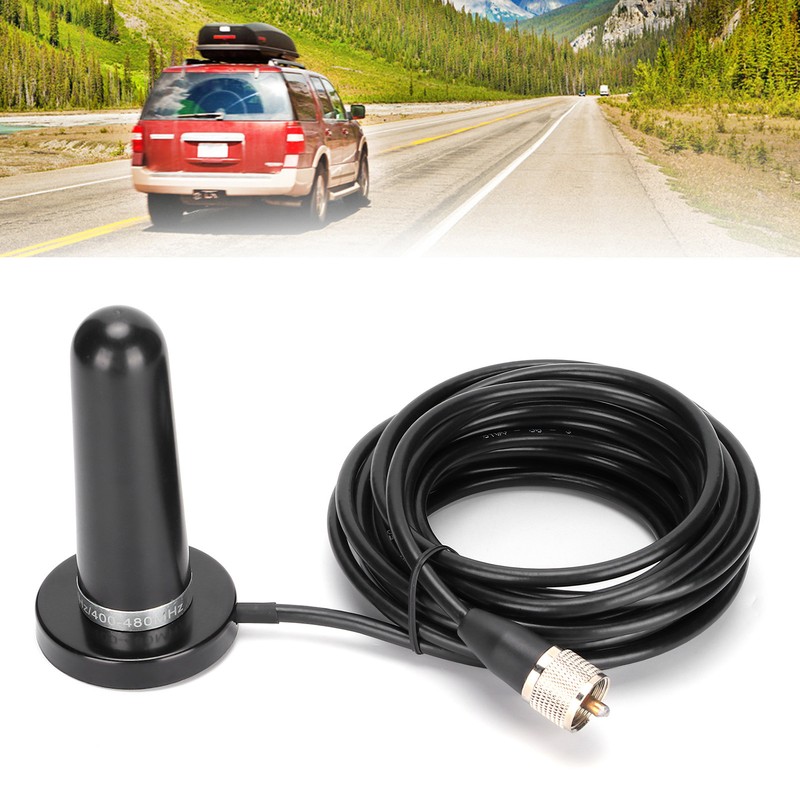 Mini Car Antenna Dual Frequency Antenna Accessories with 5m Feeder