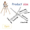 2 Pack Replacement High Chair Straps, Nylon 5 Point Harness