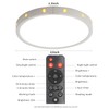 Anmaice 12in 24Watt Flush Mount led Ceiling Light fixtures.Remote Control