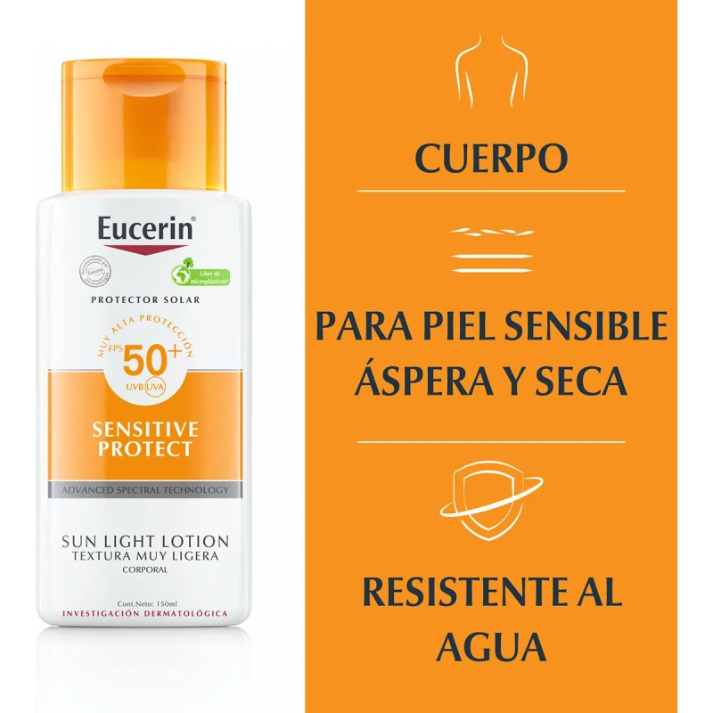 Eucerin Sensitive Protect Sun Light Lotion Protector Solar Corporal Fps50