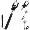 Black Selfie Stick Extendable Handheld Monopod Pole with Adjustable Phone