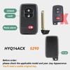 5290 Remote Smart Key Fob Replacement DIY Kit for Toyota