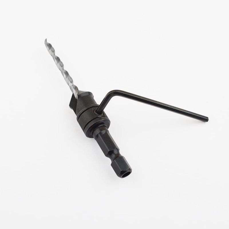 Gunpla 5pcs HSS Countersink Drill Bit Set, 1/4 inch Hex