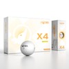 Honma X4 4-Layer Tour Golf Balls for Men, White, 1