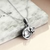 ONEFINITY Cat Urn Necklace for Ashes Sterling Silver Cat Keepsake