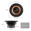 DriSentri 6.5 Inch Bass Loudspeaker Woofer Speaker for Car Audio/Home