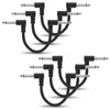 GOGHOST 3 Inch Guitar Patch Cables 6 Pack, 1/4" Right