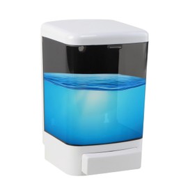 Manual Soap Dispensers 37oz (1100ml) Commercial Hand Sanitizer Dispenser Wall-Mount Liquid Containers for Restaurant School Gym Bathroom Shampoo Gel & Detergent ABS Plastic Non-Leak Design