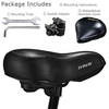 DAWAY Comfortable Oversized Bike Seat - Compatible with Peloton, Exercise,