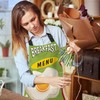 BGBDEIA Breakfast Menu Chefs Apron, Cooking and Baking Apron for