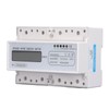 7 Digit LCD Electric Energy Meter 35mm DIN Rail Mounting