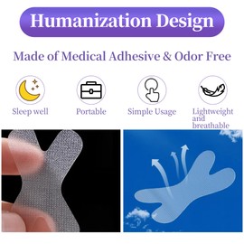 COTOM Sleeping Mouth Plasters, Anti Snoring Sleep Plasters That Reduce Mouth Breathing and Snoring Can Improve Night Sleep (Pack of 120)