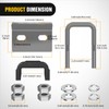 Nilight Trailer Hitch Tightener for 2 Inch Trailers Hitches Mount
