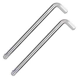 NQEUEPN 2pcs Weight Stack Pin, 3/8 Inch Diameter 6 Inch Weight Loading Pin L Shaped Stack Extender Selector Inserts Gym Fitness Equipment for Home Gym Accessories