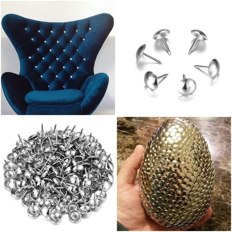 320 Pcs Upholstery Nails, Upholstery Tacks Pins, Furniture Decorative Thumbtacks,