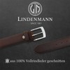 LINDENMANN Men's Leather Belt 40 mm Wide Belt Full Cowhide